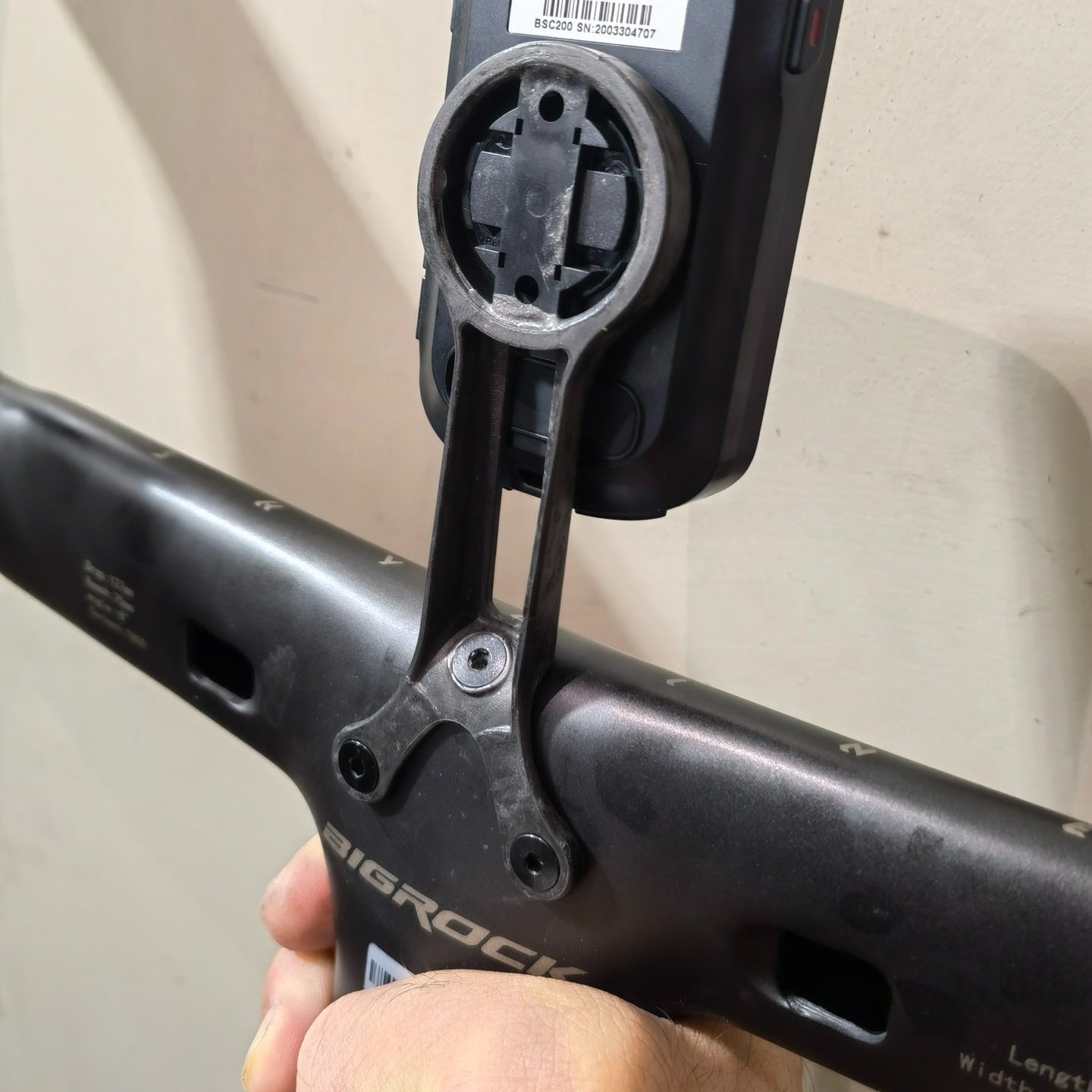 Ultralight Carbon Computer Mount for Bigrock V2 Integrated Handlebar｜10g｜Garmin/Wahoo/Bryton Compatible
