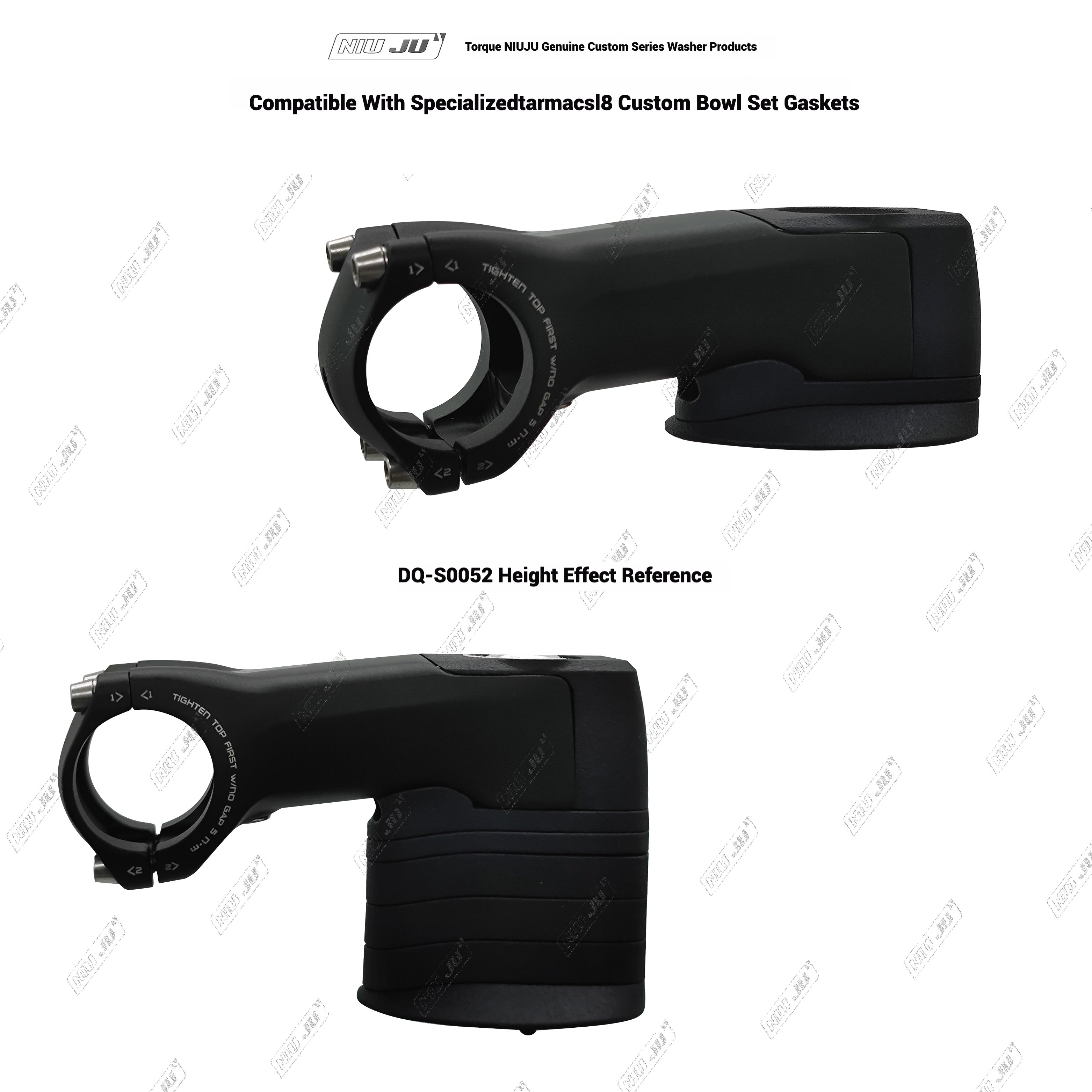 Specialized Tarmac SL8 Custom Headset Spacer | 3D Printed Adapter for Black Inc, Roval Rapide, Shimano Pro Vibe EVO, EXS, SEKA, The One Pro, Farsport, Cadex, ENVE, THM