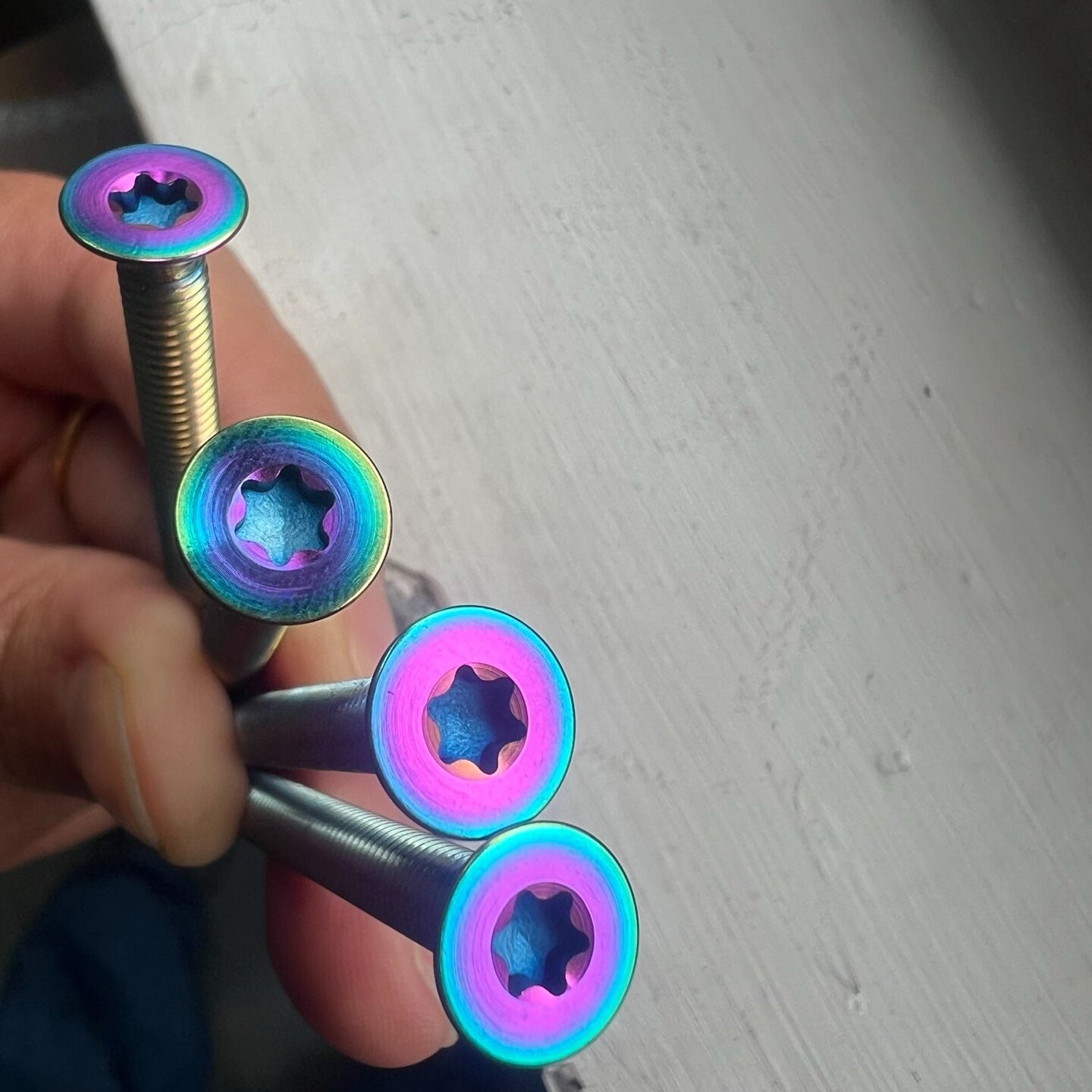 Compatible with Canyon Aeroad CFR/CF SLX – Full Titanium Bolt Upgrade Kit-Handlebar, Stem, Seatpost, Saddle, Derailleur