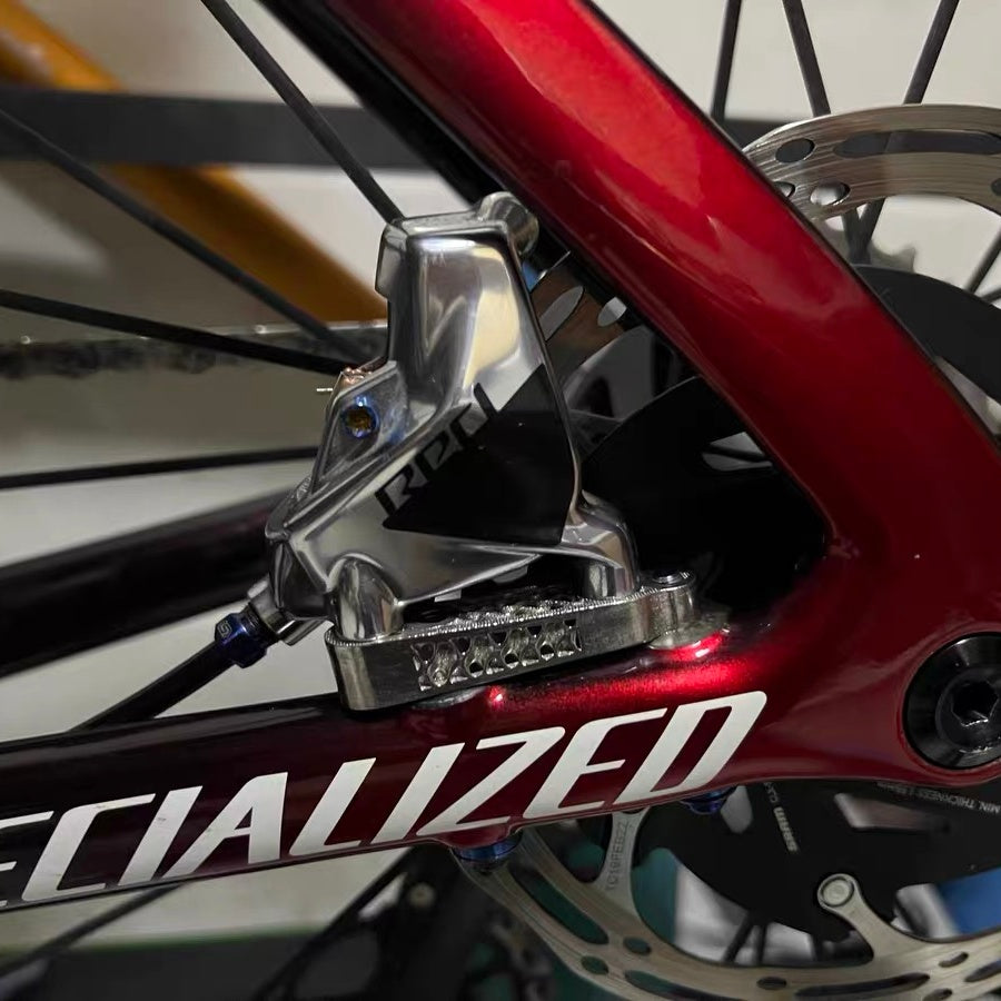 Titanium 140-160mm Disc to Flat Mount Adapter｜3D Printed Road Bike Brake Converter｜SL8 & Universal