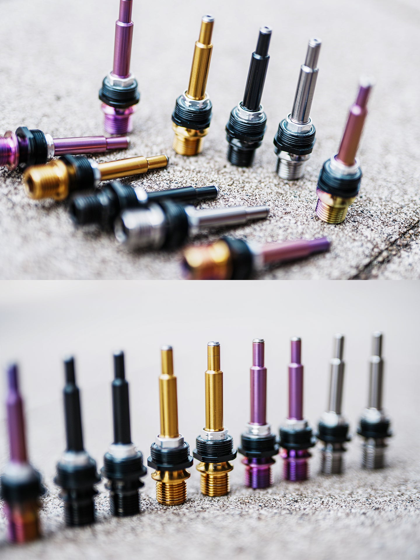 Chaser Titanium Pedal Axle Upgrade Kit for Shimano Dura-Ace R9100 Road Pedals