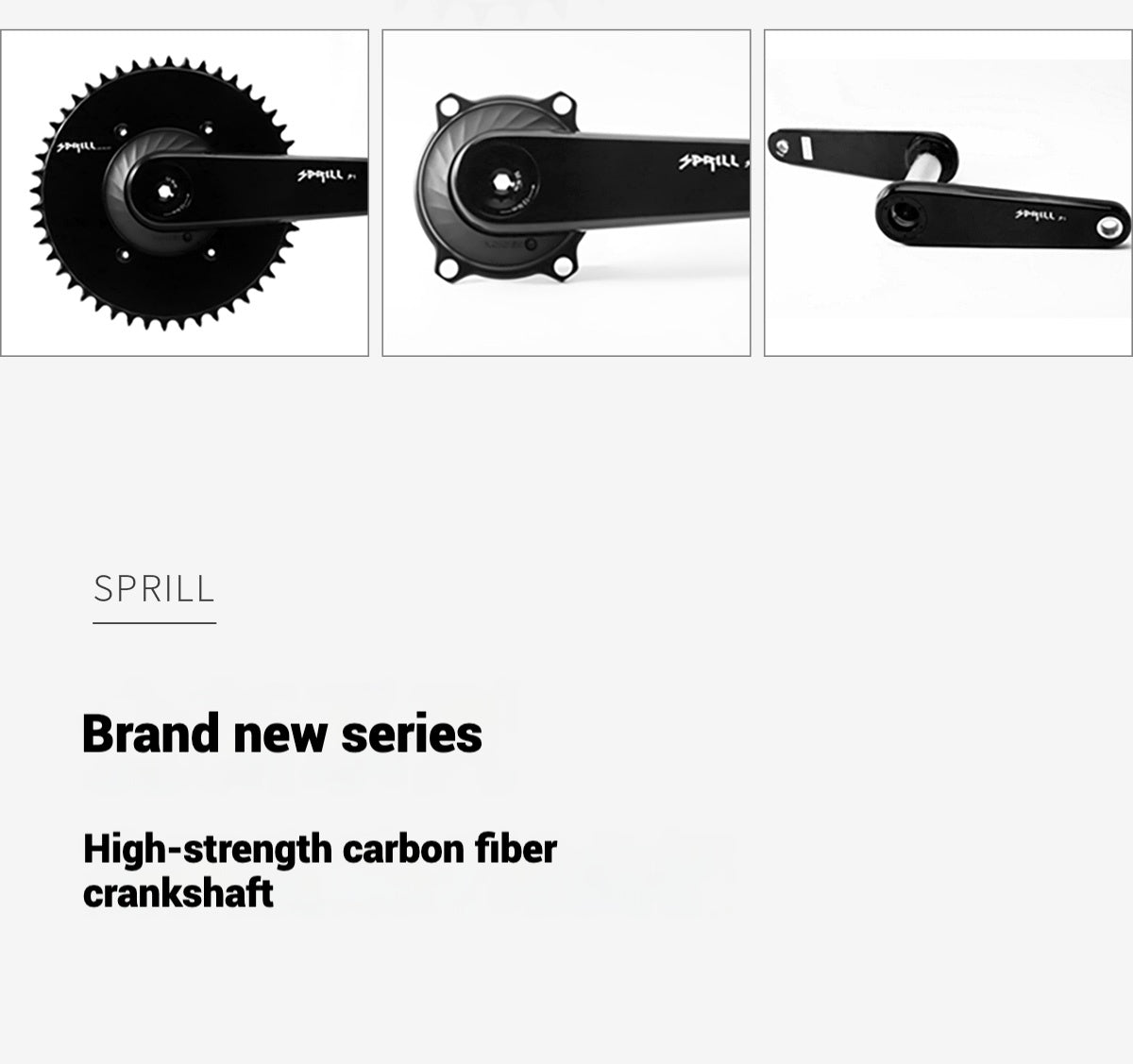 SPRILL High-Strength Carbon Road Crankset | Ultra-Lightweight | EASTON-Compatible with XCADEY Gen2 Power Meter