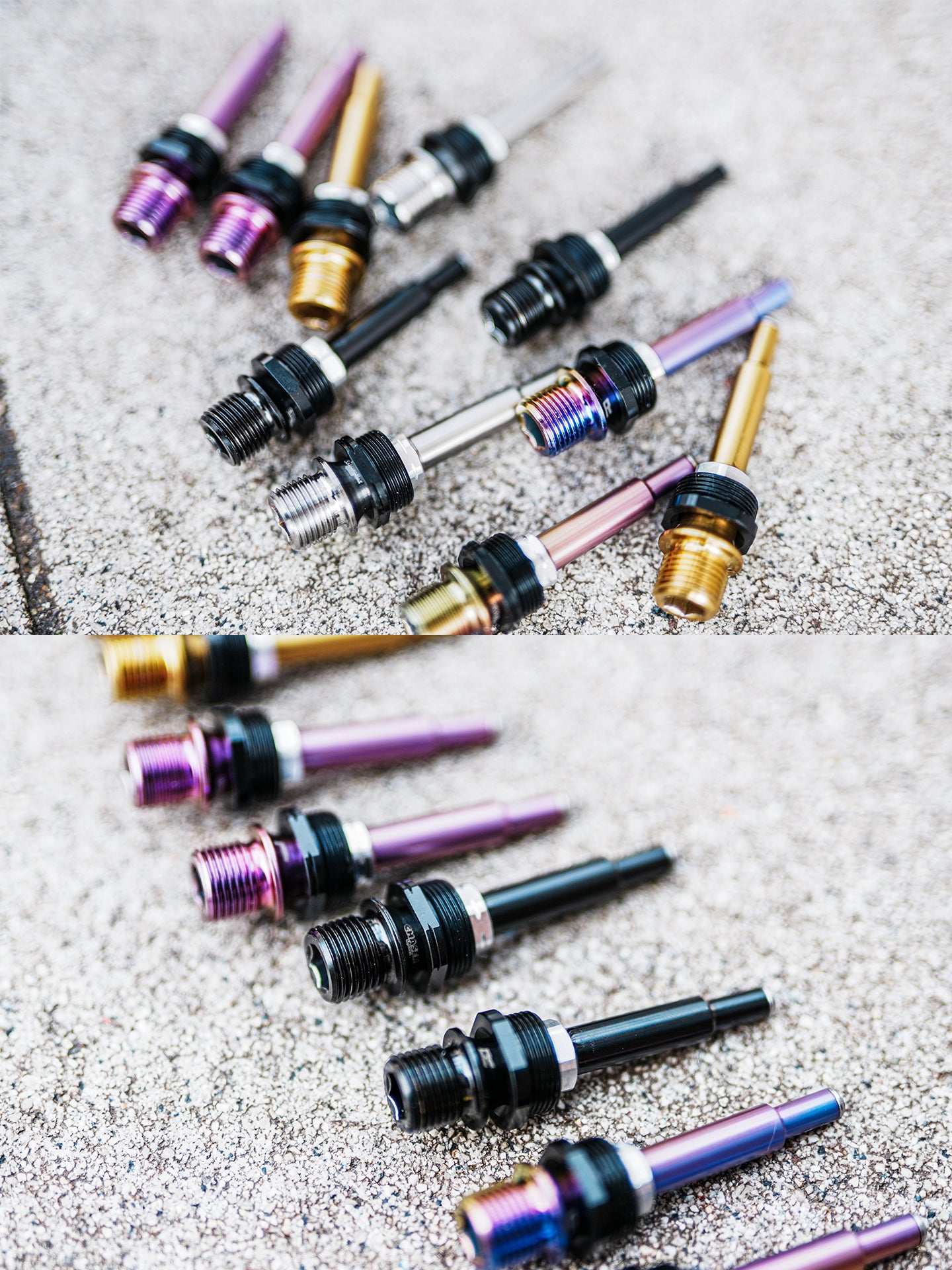 Chaser Titanium Pedal Axle Upgrade Kit for Shimano Dura-Ace R9100 Road Pedals