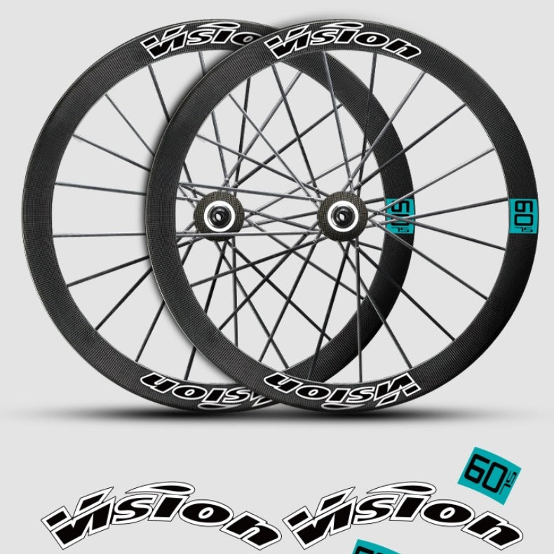 VISION METRON SL60 / SL45 Rim Decal Kit – 1-Wheel Set + 1 Spare Strip (Order 2 for Full Bike)