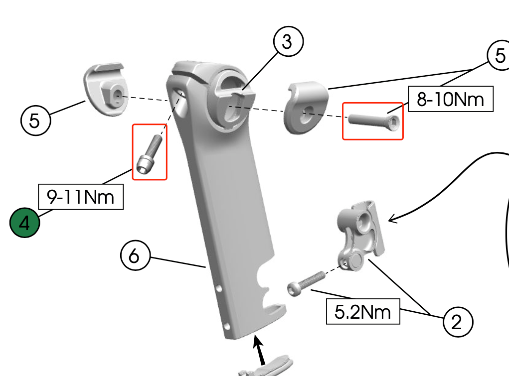 Aggiornamento completo dei bulloni in titanio per i kit freno Trek Madone Gen7 SLR/SL e Shimano/SRAM Shift