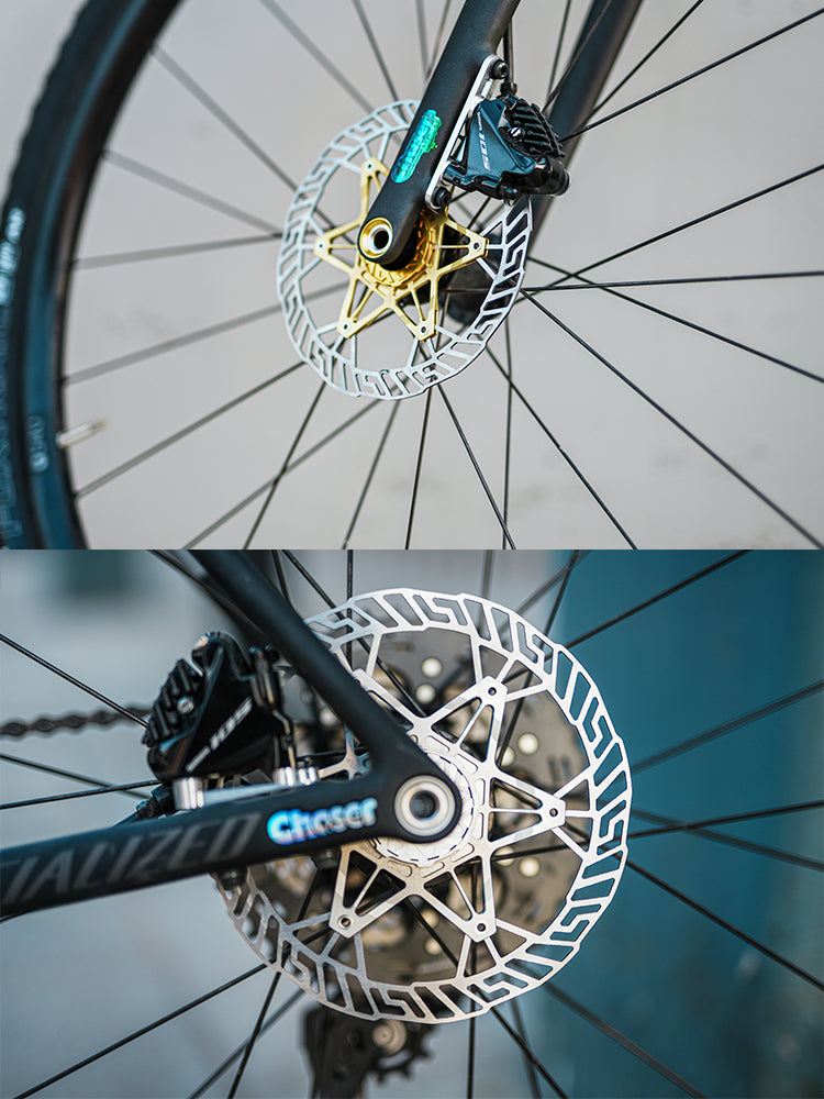 6-Ultra Lightweight Center Lock Disc Rotor | SUS420 Brake Surface | 1.8mm Thickness | 160mm/140mm | CNC Machined | Road & MTB | Durable & Heat-Resistant