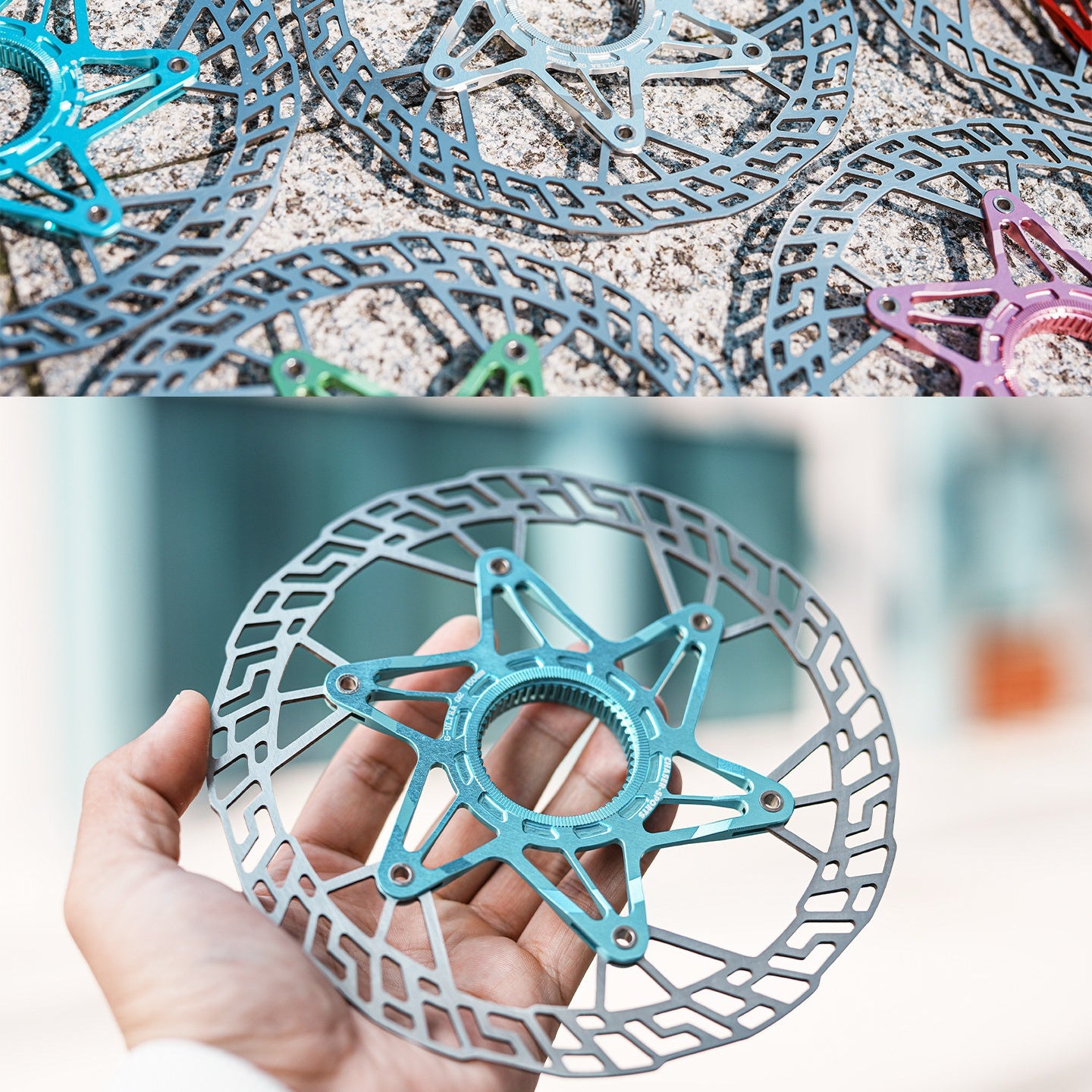 Chaser G2 Ultra-Light Center Lock Disc Brake Rotor  140/160mm | 7075 CNC + SUS420 | Titanium Rivets Upgrade