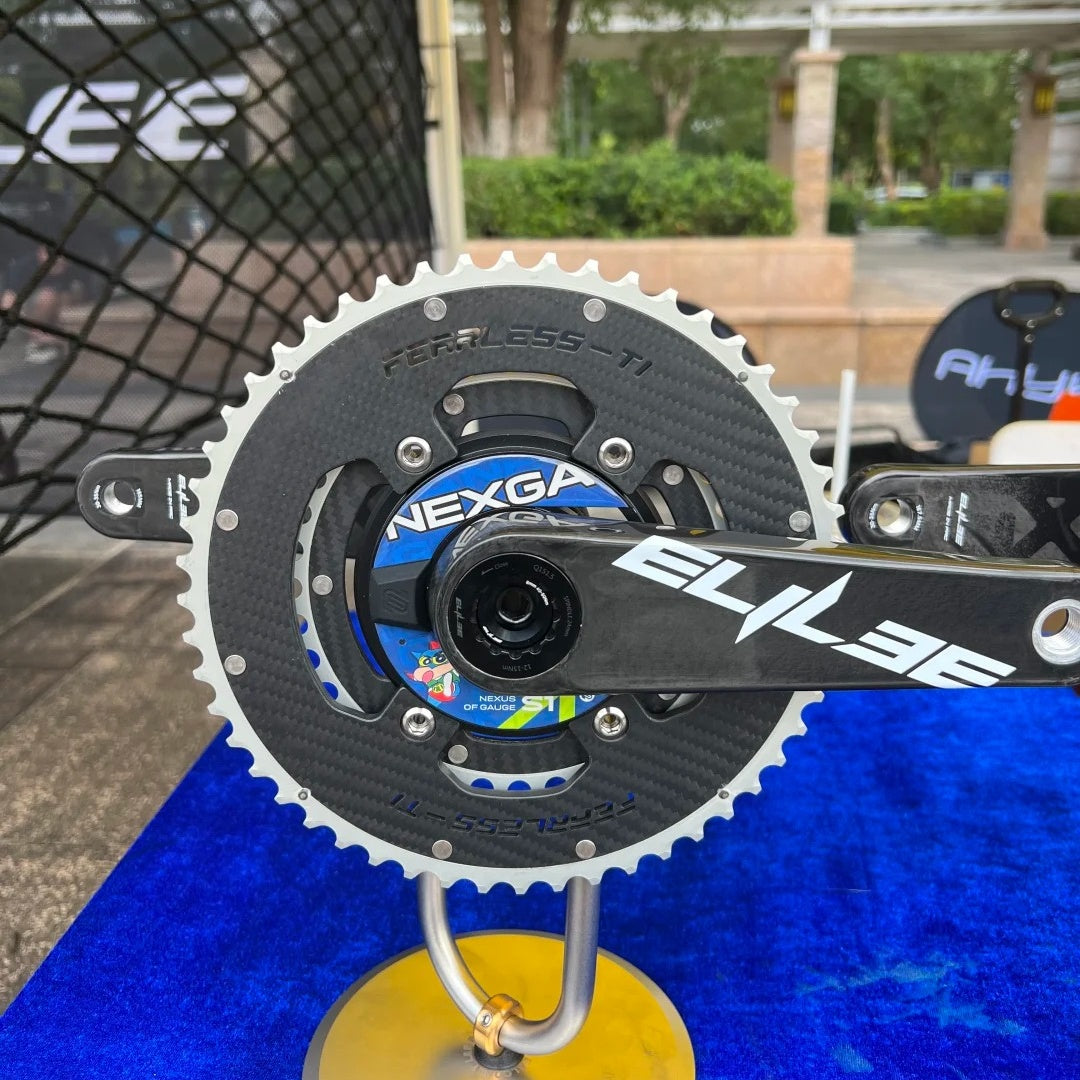 Fearless-Ti Carbon Fiber Chainrings 110BCD 4-Bolt｜50-34 / 52-36 / 54-40 / 54-38｜For XXE GP3 & SRAM RED｜Titanium Bolts Included