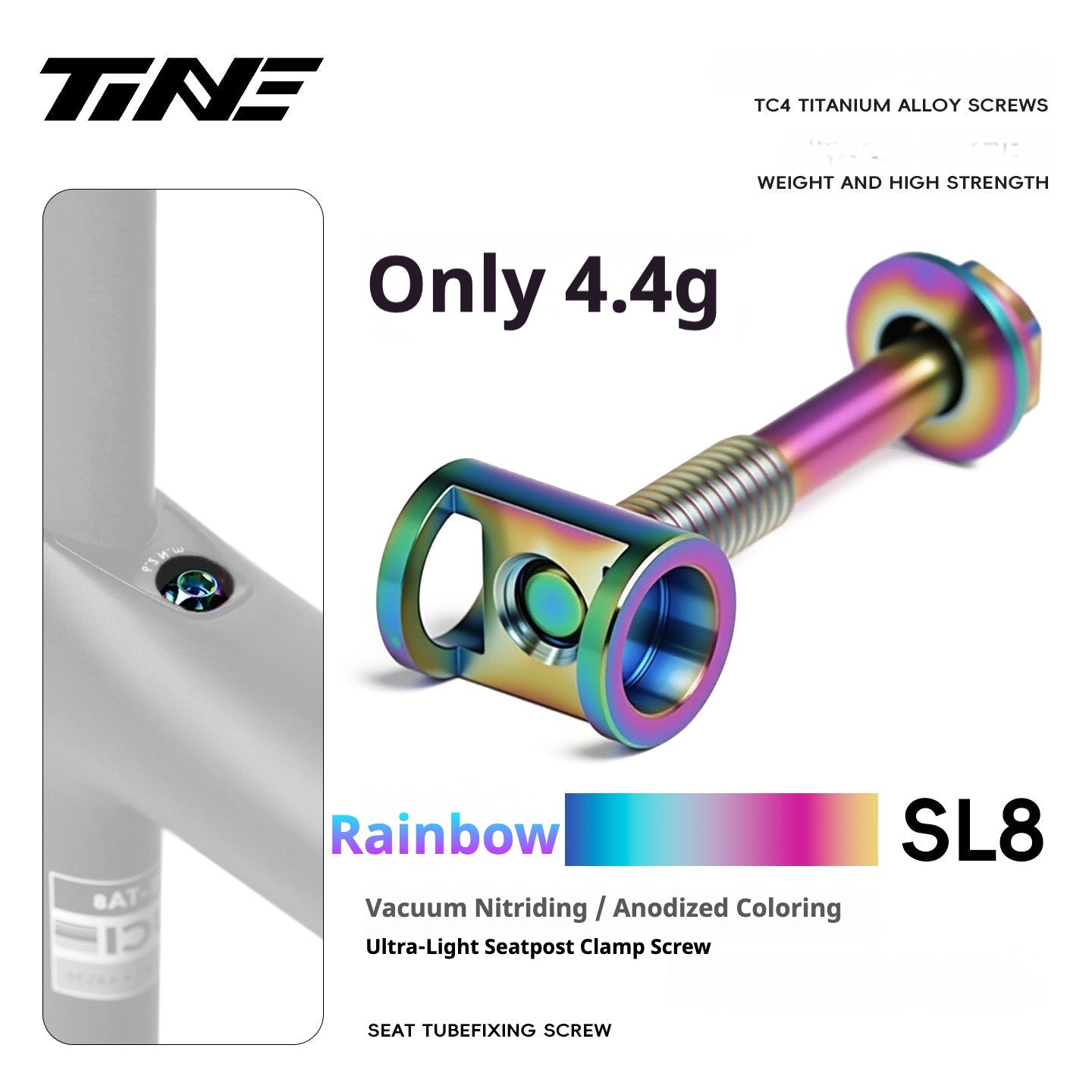 Specialized Tarmac SL9 Titanium Bolt Kit | Full Bike Ti Screw Upgrade Set for S-Works SL9 Road Frame