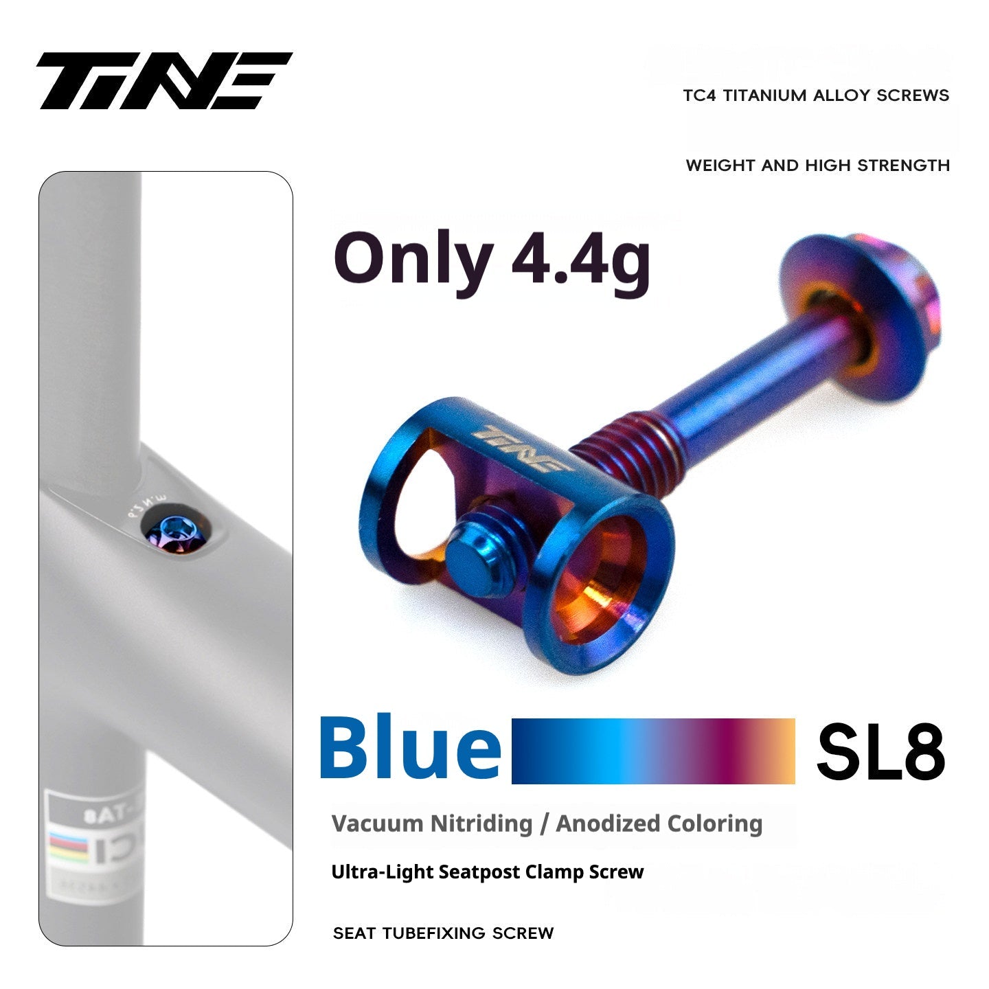 Specialized Tarmac SL9 Titanium Bolt Kit | Full Bike Ti Screw Upgrade Set for S-Works SL9 Road Frame