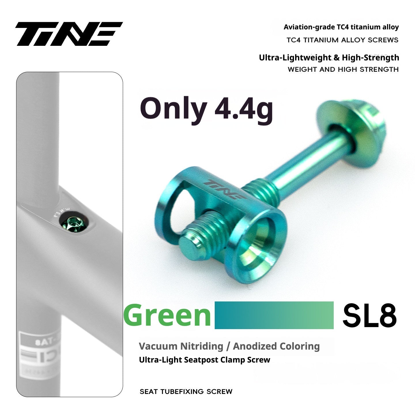 Specialized Tarmac SL9 Titanium Bolt Kit | Full Bike Ti Screw Upgrade Set for S-Works SL9 Road Frame