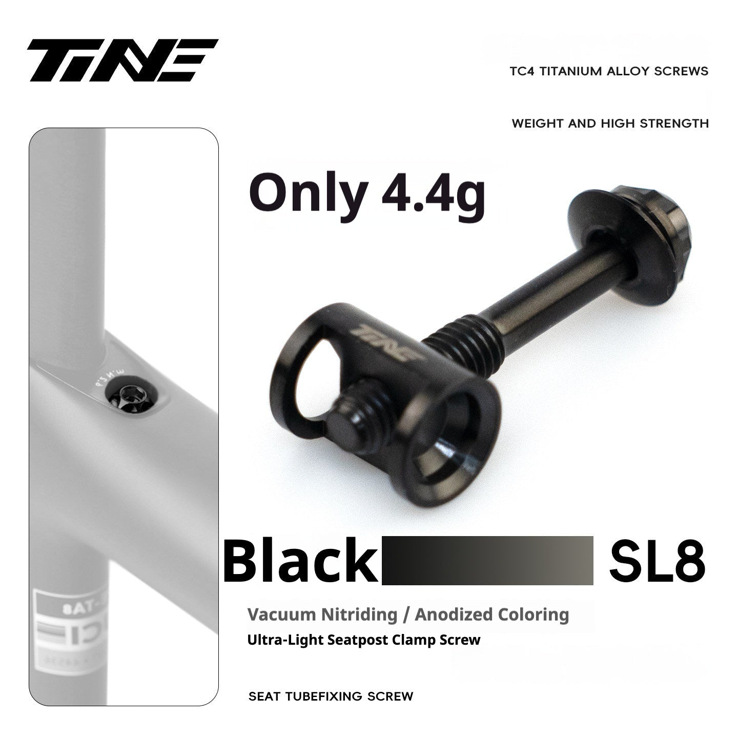 Specialized Tarmac SL9 Titanium Bolt Kit | Full Bike Ti Screw Upgrade Set for S-Works SL9 Road Frame