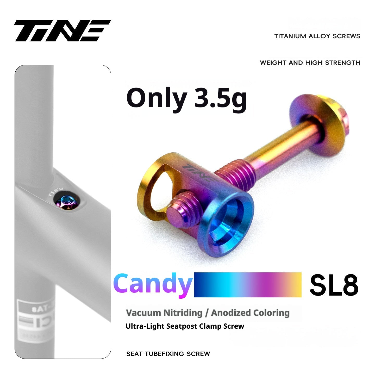 Specialized Tarmac SL9 Titanium Bolt Kit | Full Bike Ti Screw Upgrade Set for S-Works SL9 Road Frame