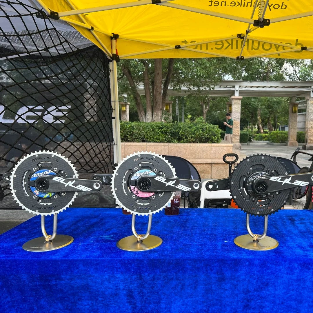 Fearless-Ti Carbon Fiber Chainrings 110BCD 4-Bolt｜50-34 / 52-36 / 54-40 / 54-38｜For XXE GP3 & SRAM RED｜Titanium Bolts Included