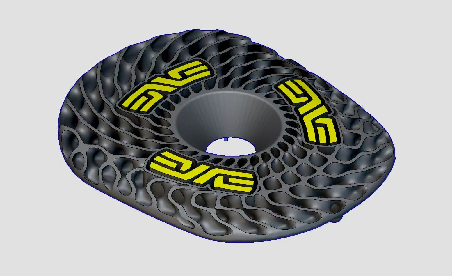 Customizable Titanium 3D-Printed Top Cap for ENVE SES Aero Pro / AR In-Route Handlebar – Color & Text Options