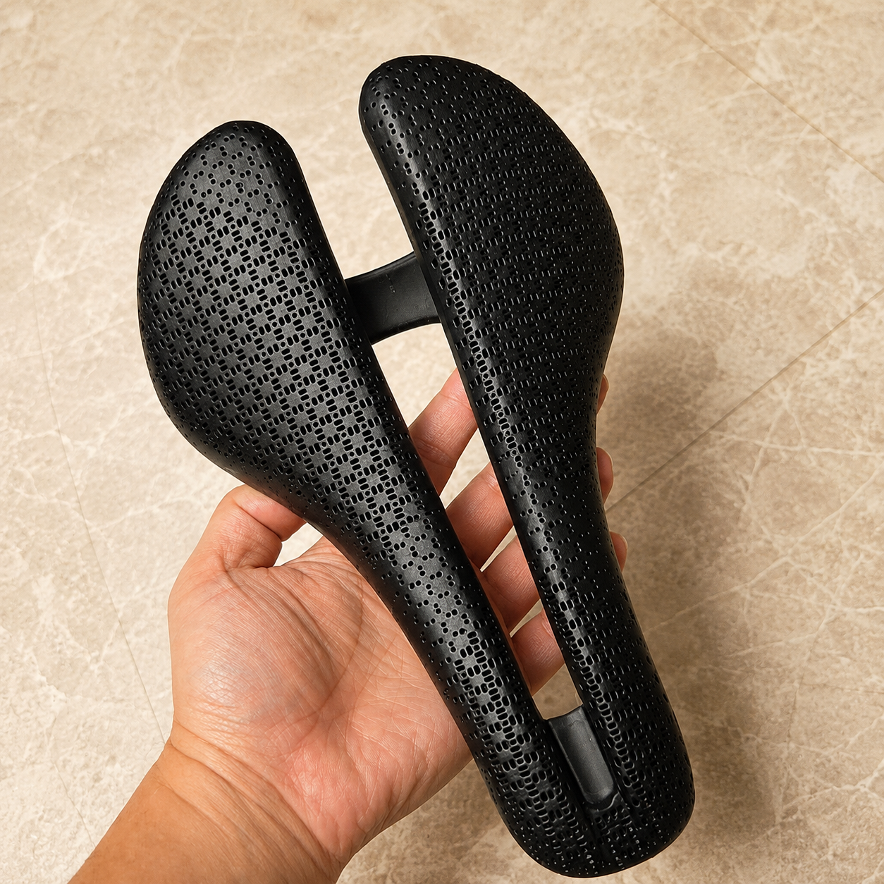 PAVEWAY 3D Printed Road Bike Saddle | Ultra-Light Carbon Rail Racing Seat