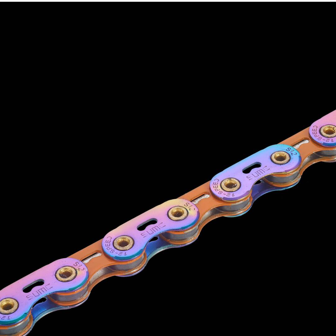 SUMC S12SLPRO 12-Speed Hollow Crescent Chain – Dual-Color Design, Compatible with Shimano 12s
