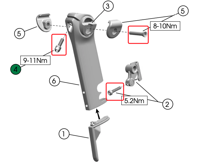 Aggiornamento completo dei bulloni in titanio per i kit freno Trek Madone Gen7 SLR/SL e Shimano/SRAM Shift