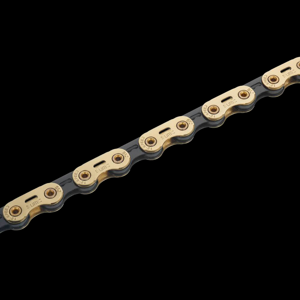 SUMC S12SLPRO 12-Speed Hollow Crescent Chain – Dual-Color Design, Compatible with Shimano 12s