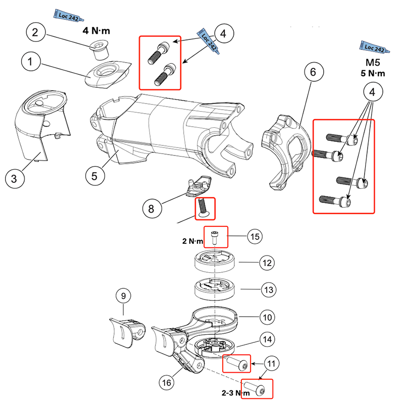 S-PARTS Titanium Bolt Upgrade Kit for Cannondale SuperSix EVO - Ultimate Lightweight and High-Performance Solution