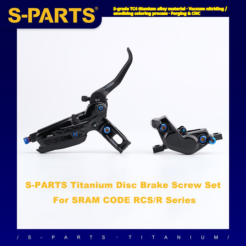 S-PARTS Titanium Disc Brake Screw Set for SRAM CODE RCS/R Series