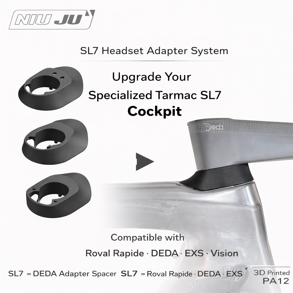Specialized Tarmac SL7 Headset Spacer Adapter | Compatible with Roval Rapide, DEDA, EXS, Vision, THM Integrated Handlebars