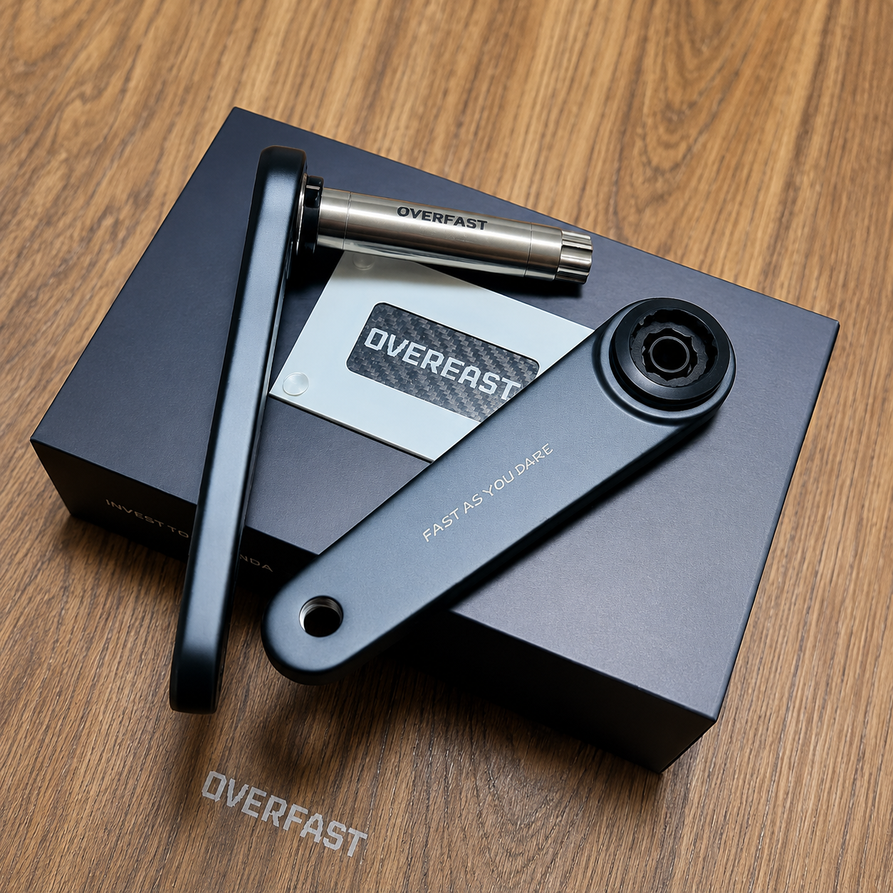 OVERFAST VELA Aero Carbon Crankset for Road Bikes | DUB / Ti24 | SRM & SIGEYI Compatible