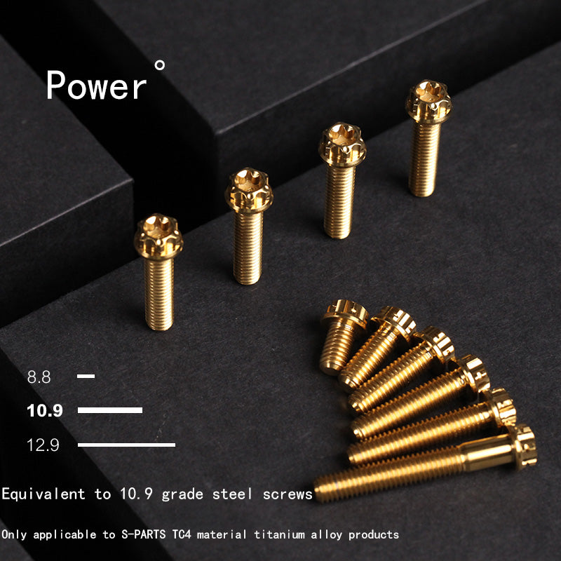 S-PARTS A3 Series M5 Titanium Alloy Screws Bolts Standard Parts Motorcycle Cars