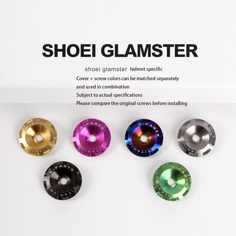 S-parts titanium alloy mechanism for SHOEI GLAMSTER helmet goggles screw cover Stan