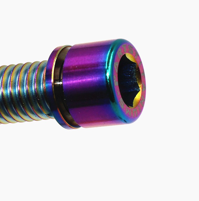 Fold the M8*23 titanium alloy column screw into the nose tube locking bolt screw