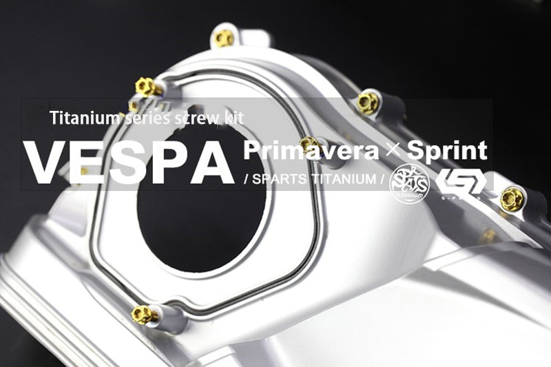 S-parts Gold Titanium Alloy Screws Vespa Primavera Sprint 150