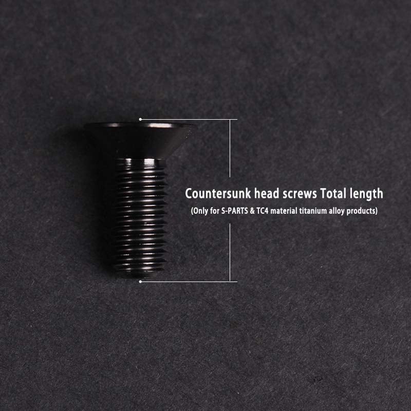 S-PARTS countersunk head multicolor M6*12/16/18/20/25/30/35mm road bike titanium alloy screws