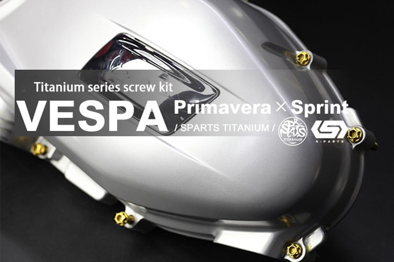 S-parts Gold Titanium Alloy Screws Vespa Primavera Sprint 150