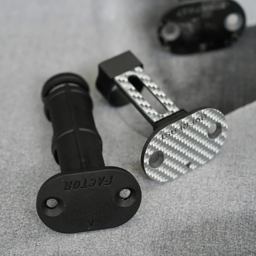 OVERFAST FACTOR ONE Carbon Fiber Battery Cover & Mount | Ultra-Lightweight from 2g