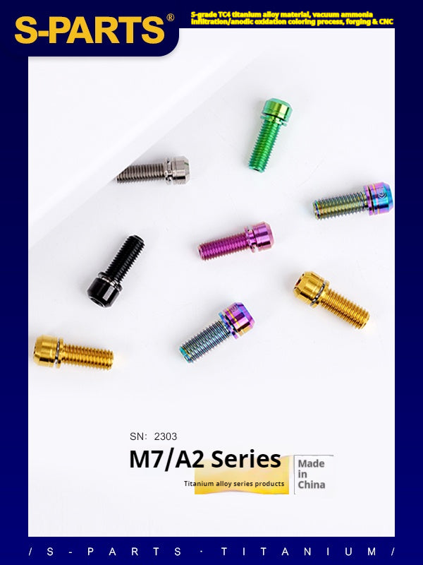 SPARTS A2 Series M7 L18-20mm Titanium Screws