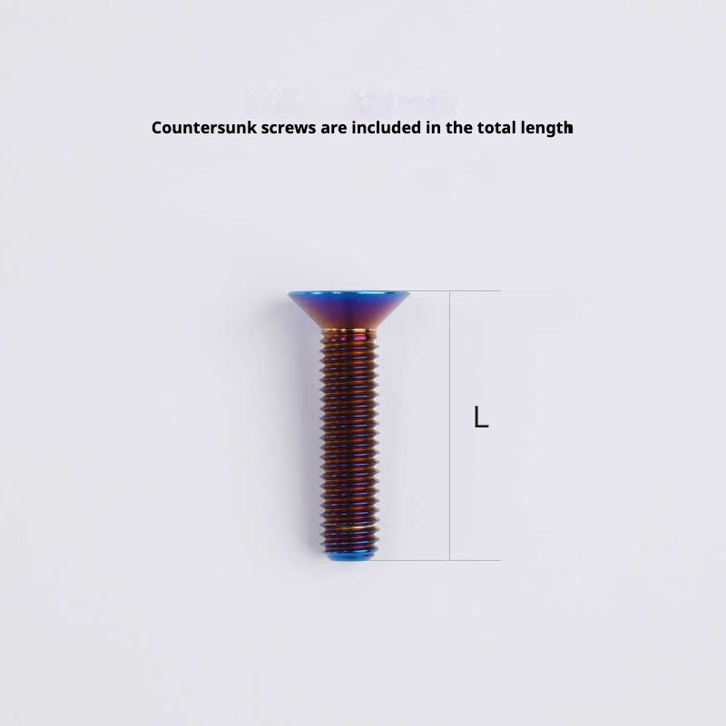 SPARTS Countersunk Head Series M5 L06-55mm Titanium Screws