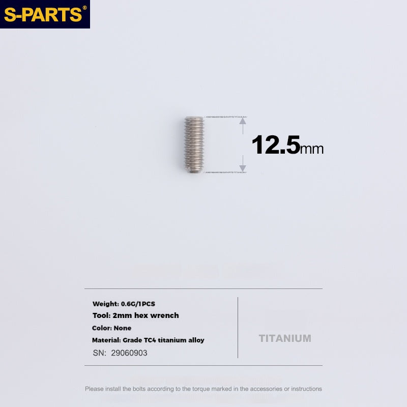 S-PARTS Titanium Alloy Screws for SRAM Road Bike Front Derailleur and ETAP Reverse Thread Adjustment