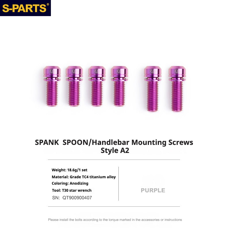 S-PARTS Vite in titanio DMR DEFY/SPANK SPOON /DPSBikes/Street Trial/viti di montaggio del manubrio BMX