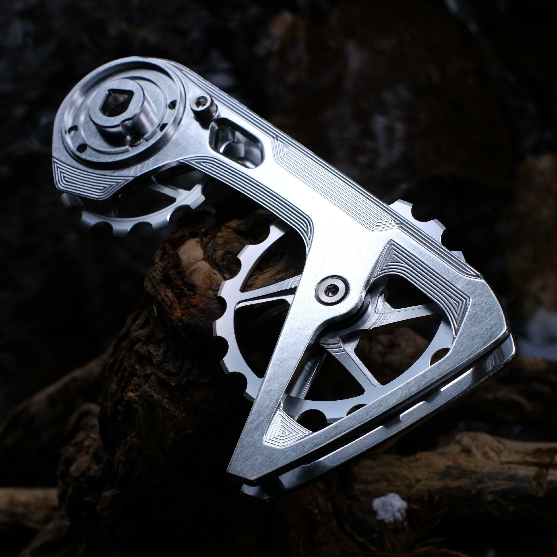 SPIREX CNC Oversized Pulley Wheel System for SRAM AXS - Lightweight 14T+17T Titanium Bearings