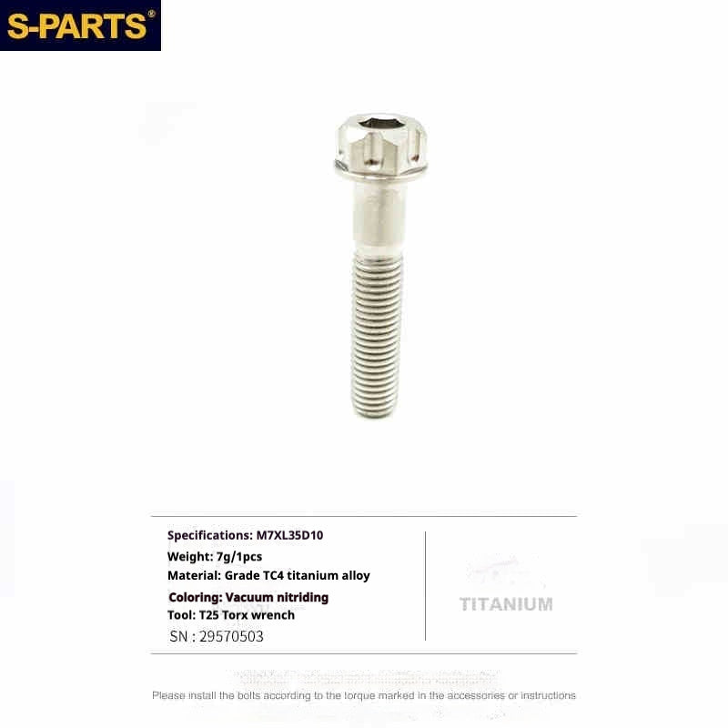 S-PARTS titanium screws internal and external tool saddle locking bolts suitable for TCR saddles.1pcs