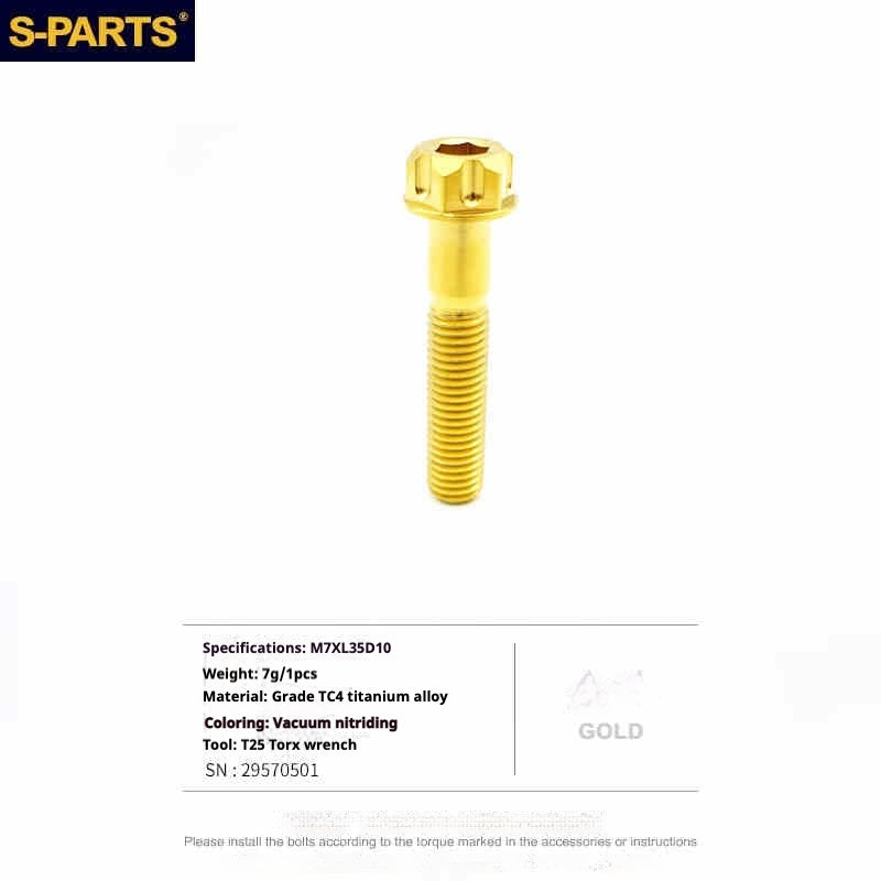 S-PARTS titanium screws internal and external tool saddle locking bolts suitable for TCR saddles.1pcs