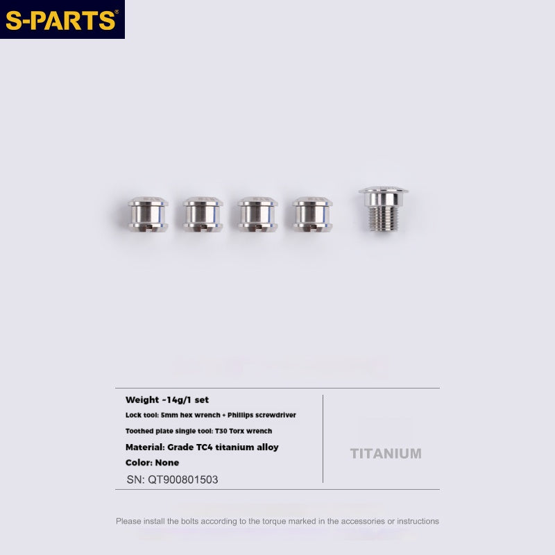 S-PARTS Titanium Alloy Screws for Brompton Drivetrain Series