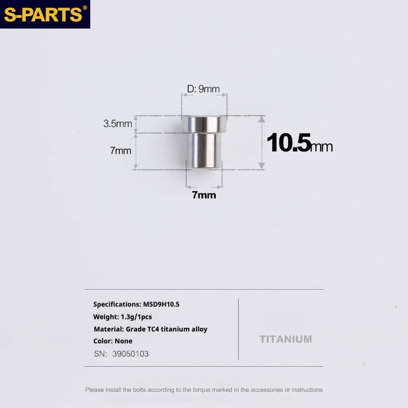 S-PARTS Titanium Lock On Bolt for Integrate Handlebar /Stem | Factor Black Inc Roval SL Cockpit Bontrager XXX Titanium Screw