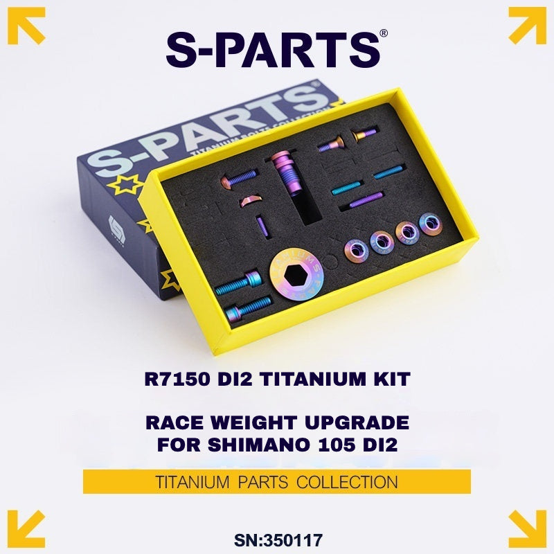 Shimano 105 Di2 R7150 Titanium Bolt Kit | Ultra-Light Groupset Upgrade