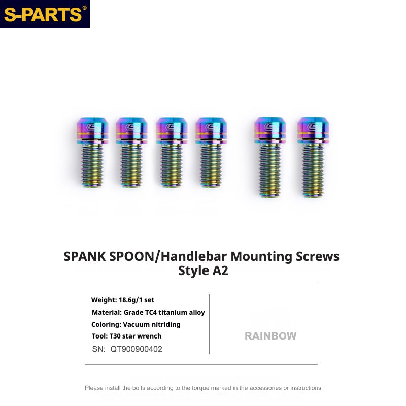 S-PARTS Vite in titanio DMR DEFY/SPANK SPOON /DPSBikes/Street Trial/viti di montaggio del manubrio BMX