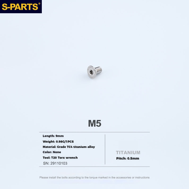 S-PARTS Titanium Alloy SRAM Shifter Integration Screws