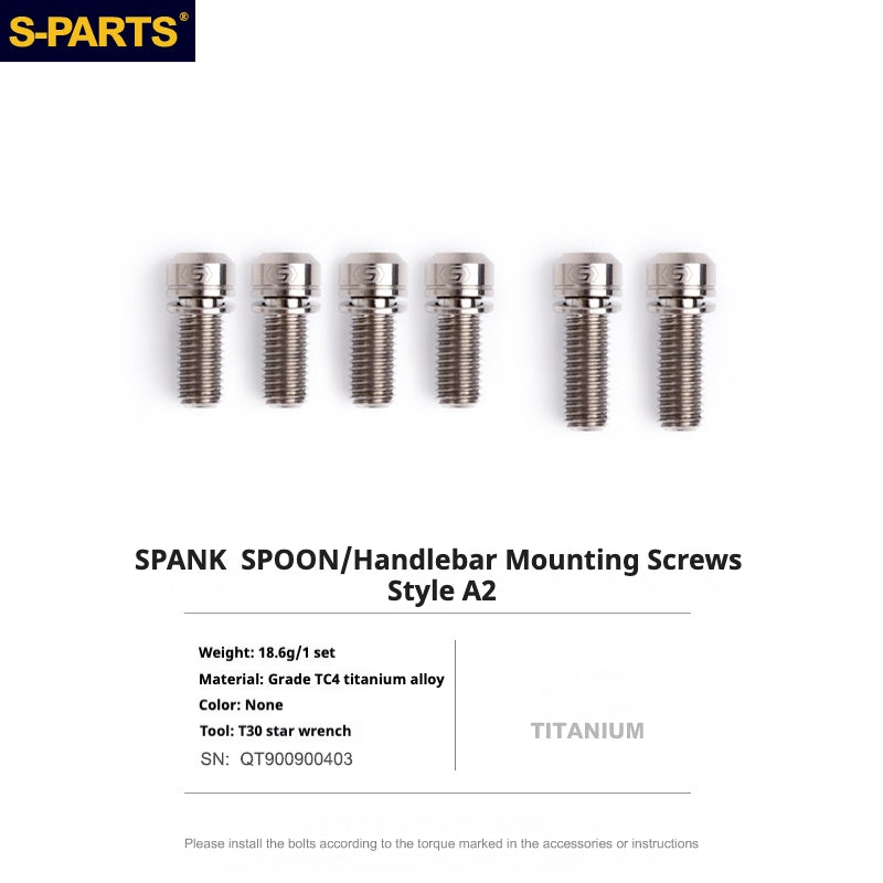 S-PARTS Vite in titanio DMR DEFY/SPANK SPOON /DPSBikes/Street Trial/viti di montaggio del manubrio BMX