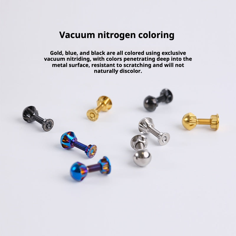 S-PARTS Titanium Alloy Birdy Front and Rear Wheel Positioning Bolt Set