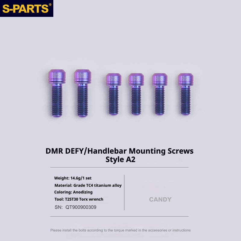 S-PARTS Vite in titanio DMR DEFY/SPANK SPOON /DPSBikes/Street Trial/viti di montaggio del manubrio BMX