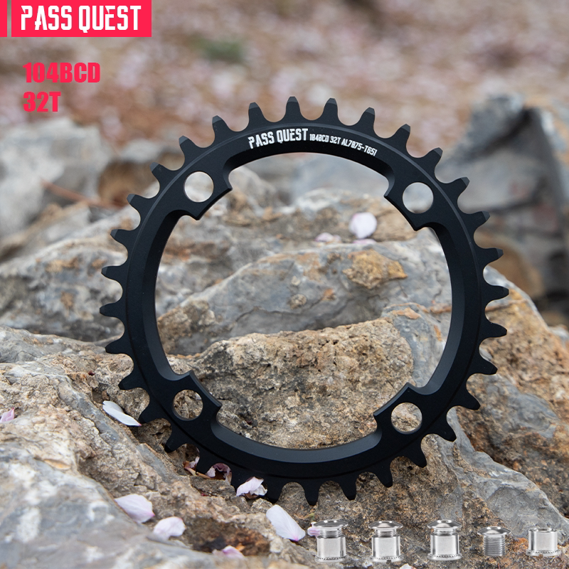 PASS QUEST Dirt Jump Single-Speed Chainring | 104BCD / SRAM 3-Bolt Direct Mount